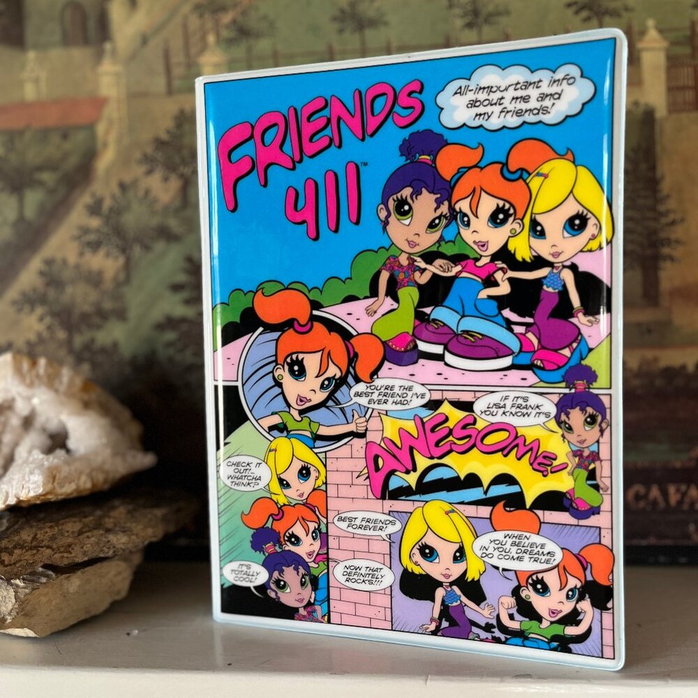 Very Rare Vintage Y2K Lisa Frank Friends 411 Journal (Slight Use)